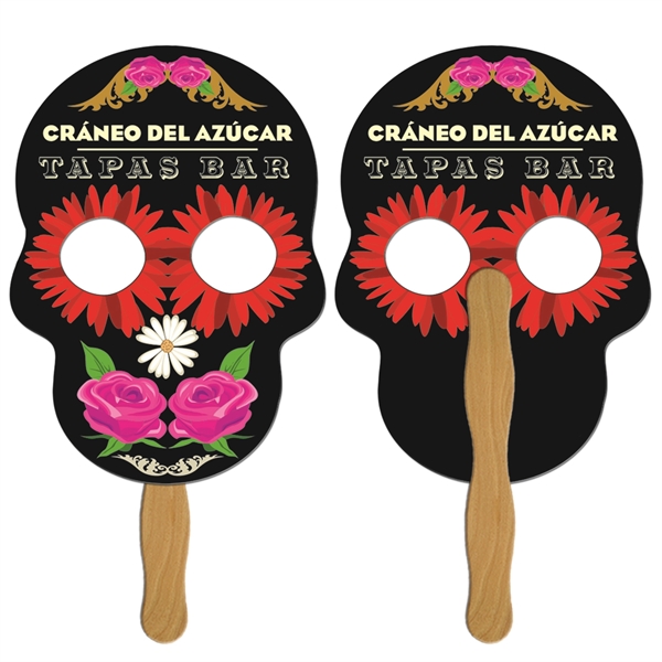 Skull shape fast fan with wooden stick.... from ASI 67620 Lion Circle Corp / Lion/Circle