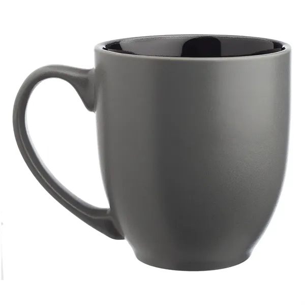 16 oz. bistro style, two-tone coffee mug made from molded ceramic... from ASI 39552 BEL Promo