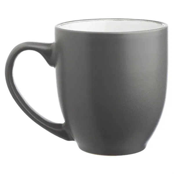 16 oz. bistro style, two-tone coffee mug made from molded ceramic... from ASI 39552 BEL Promo