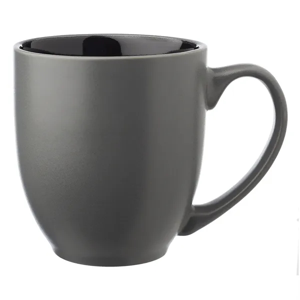 16 oz. bistro style, two-tone coffee mug made from molded ceramic... from ASI 39552 BEL Promo