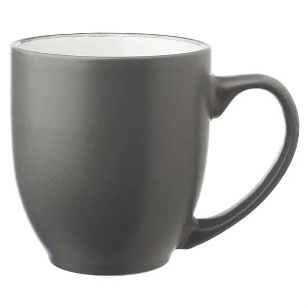 16 oz. bistro style, two-tone coffee mug made from molded ceramic... from ASI 39552 BEL Promo