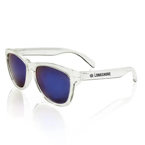 Polycarbonate, adult-sized sunglasses with colored, mirrored lenses featuring UV protection.... from ASI 39552 BEL Promo