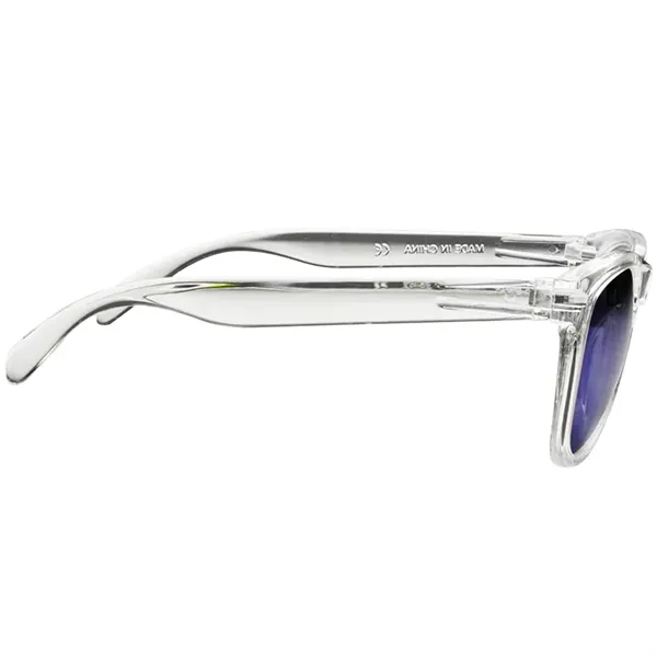 Polycarbonate, adult-sized sunglasses with colored, mirrored lenses featuring UV protection.... from ASI 39552 BEL Promo