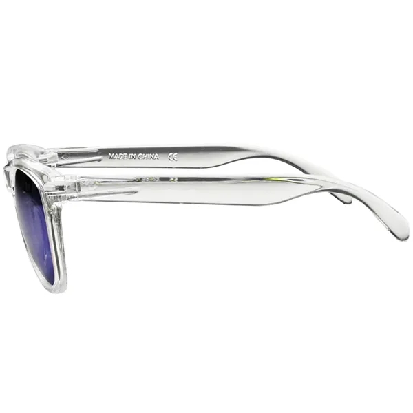 Polycarbonate, adult-sized sunglasses with colored, mirrored lenses featuring UV protection.... from ASI 39552 BEL Promo