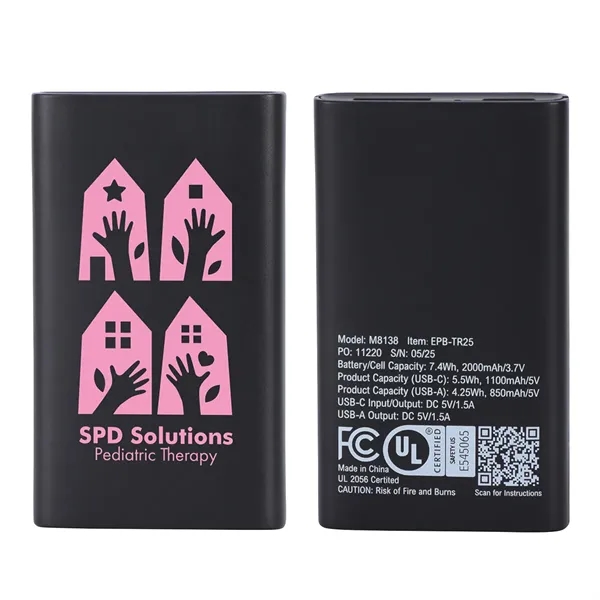 2000mAh UL-Listed Power Bank... from ASI 36730 Ariel Premium Supply Inc