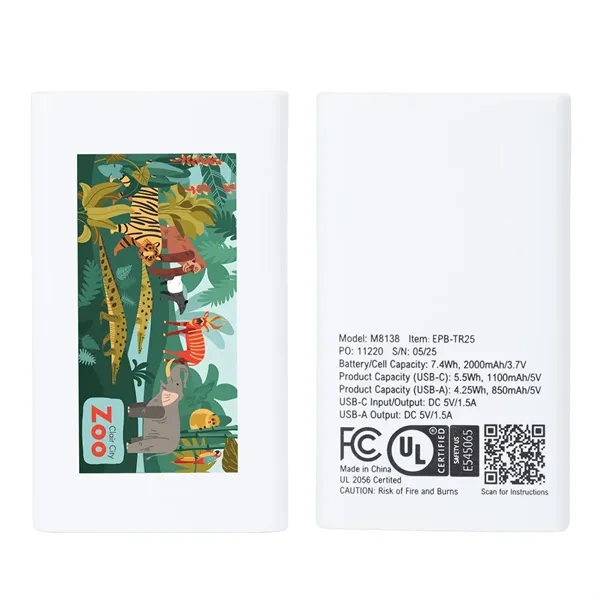 2000mAh UL-Listed Power Bank... from ASI 36730 Ariel Premium Supply Inc