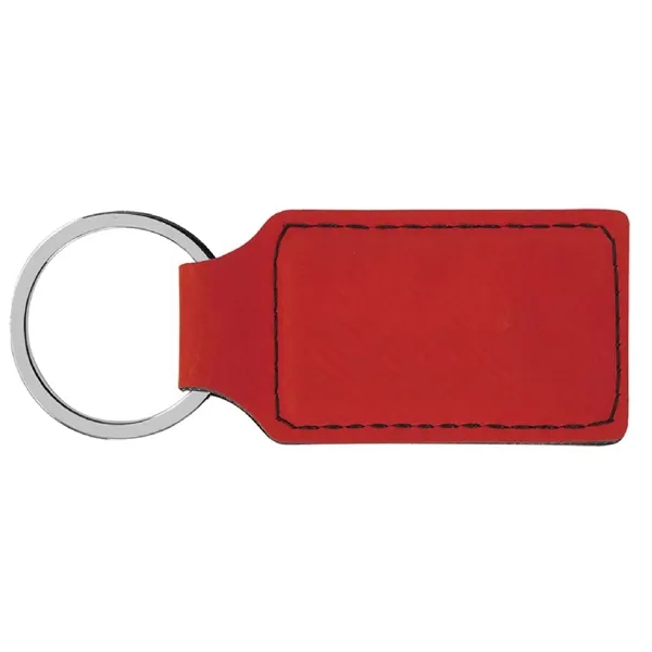 2 3/4" x 1 1/4" x 3/16" red PU leatherette rectangular... from ASI 74601 Calico