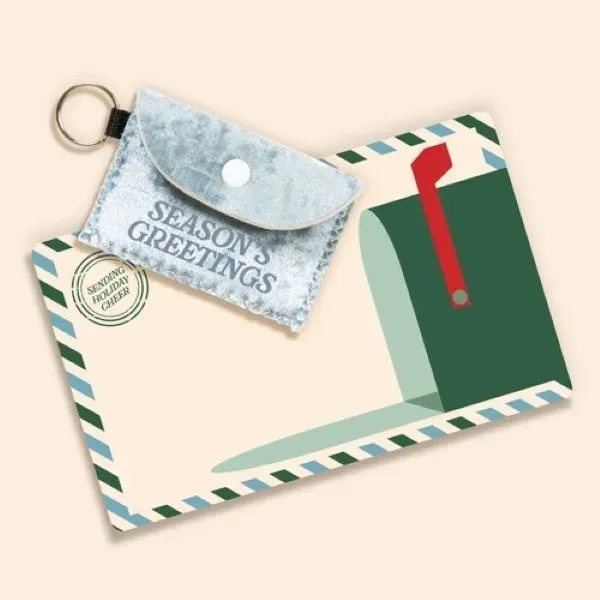 This velvet Neoprene Bend-and-Snap card wallet in festive blue is designed... from ASI 74710 Numo