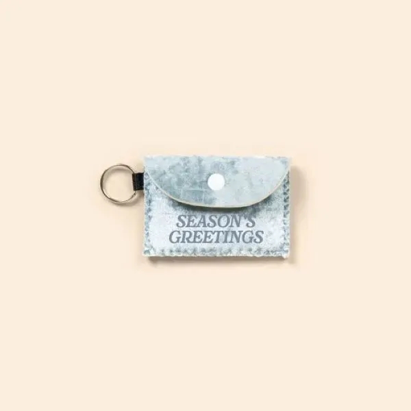 This velvet Neoprene Bend-and-Snap card wallet in festive blue is designed... from ASI 74710 Numo