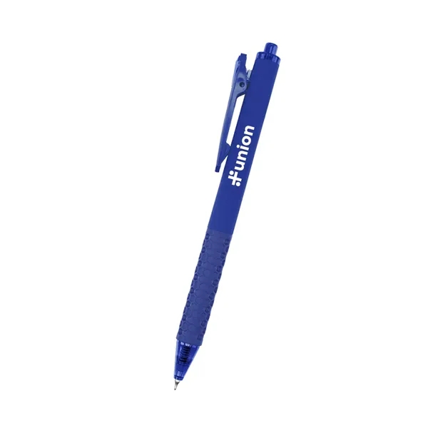 Click-action gel pen with unique grip design.... from ASI 61125 Hit Promotional Products / Hit®