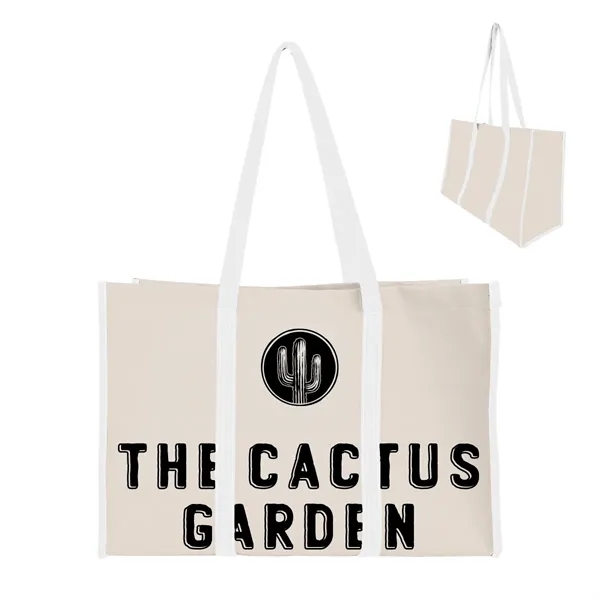 9" x 13" x 19" recycled natural canvas tote bag with... from ASI 61125 Hit Promotional Products / Hit®