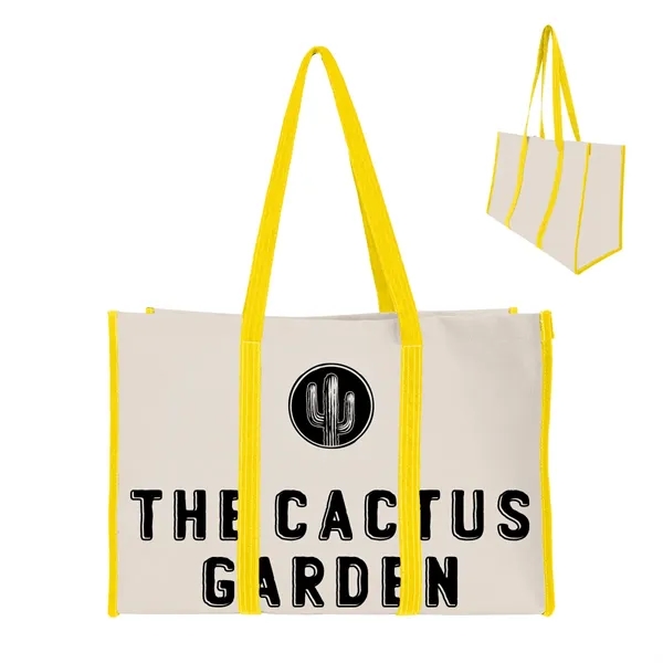 9" x 13" x 19" recycled natural canvas tote bag with... from ASI 61125 Hit Promotional Products / Hit®