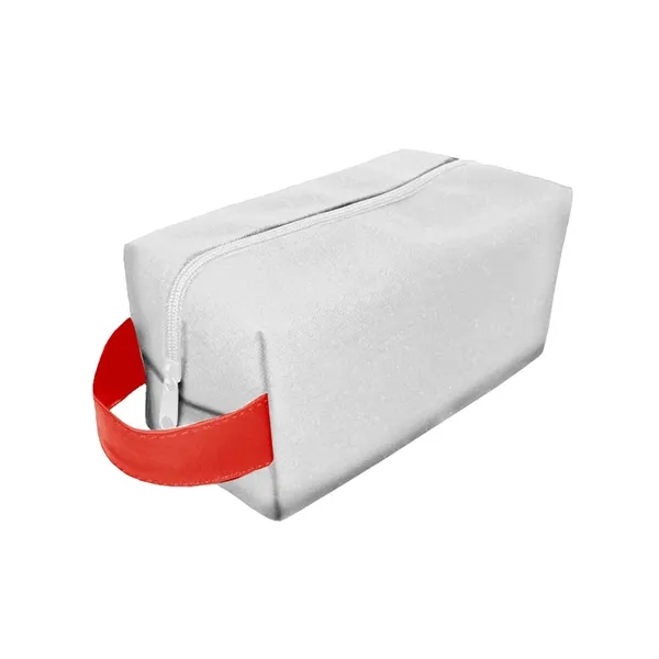 4" x 4" x 9" cosmetics bag with zippered main compartment... from ASI 61125 Hit Promotional Products / Hit®