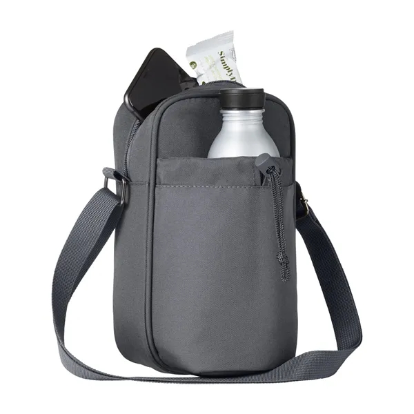 Bottle cooler sling with a zippered main compartment, PEVA insulated bottle... from ASI 79530 Prime Line