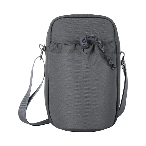 Bottle cooler sling with a zippered main compartment, PEVA insulated bottle... from ASI 79530 Prime Line