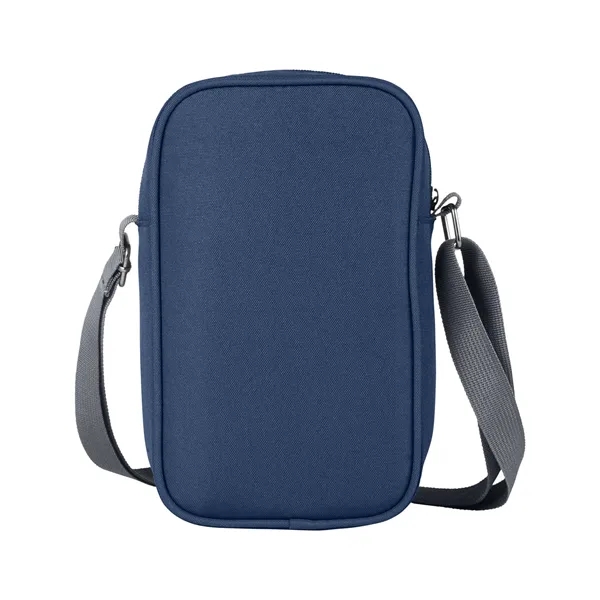 Bottle cooler sling with a zippered main compartment, PEVA insulated bottle... from ASI 79530 Prime Line