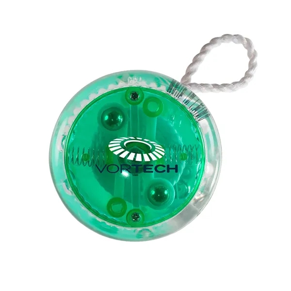 2.16" x 1" polystyrene plastic light-up yo-yo with included LR41 batteries.... from ASI 79530 Prime Line