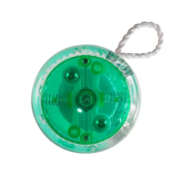 2.16" x 1" polystyrene plastic light-up yo-yo with included LR41 batteries.... from ASI 79530 Prime Line