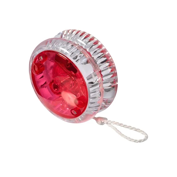 2.16" x 1" polystyrene plastic light-up yo-yo with included LR41 batteries.... from ASI 79530 Prime Line