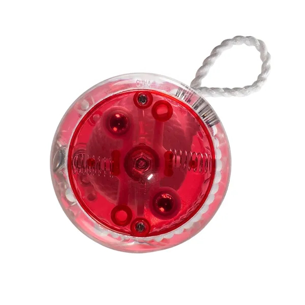 2.16" x 1" polystyrene plastic light-up yo-yo with included LR41 batteries.... from ASI 79530 Prime Line