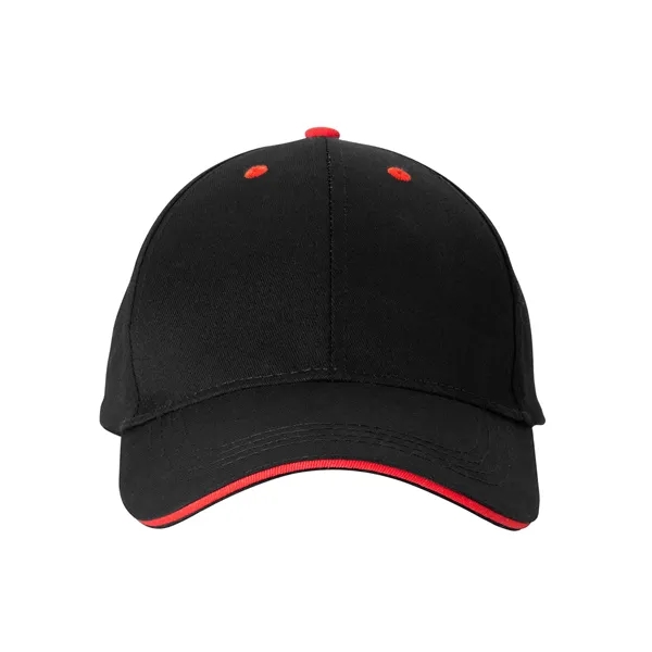 100% cotton twill six-panel structured sandwich-style ball cap.... from ASI 79530 Prime Line