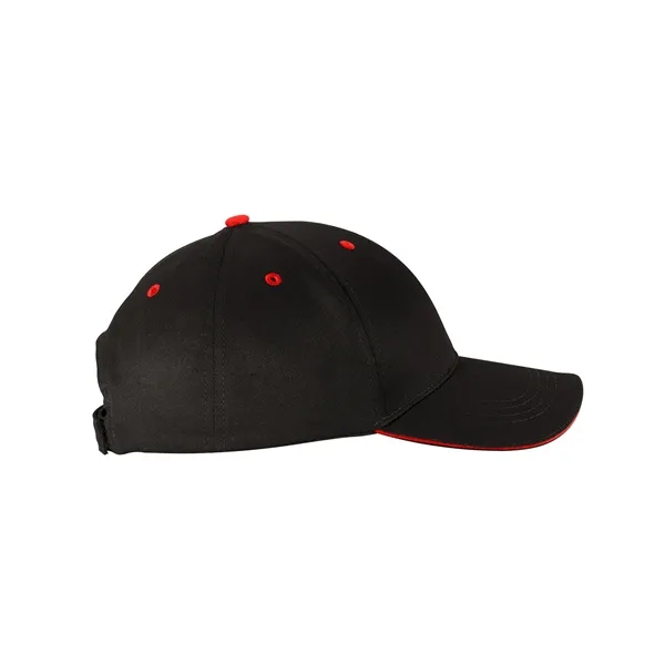 100% cotton twill six-panel structured sandwich-style ball cap.... from ASI 79530 Prime Line