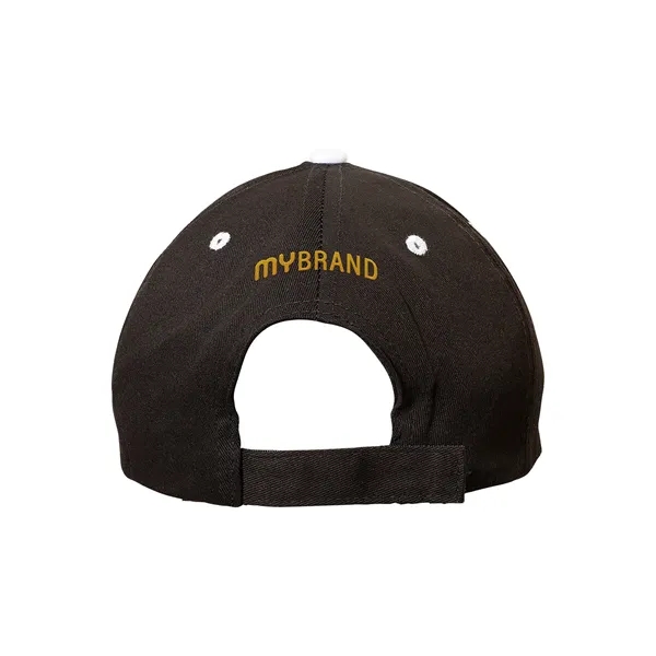 100% cotton twill six-panel structured sandwich-style ball cap.... from ASI 79530 Prime Line