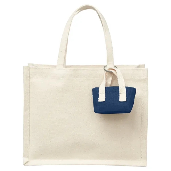 Mini Recycled Cotton Tote Bag with Charm... from ASI 79530 Prime Line