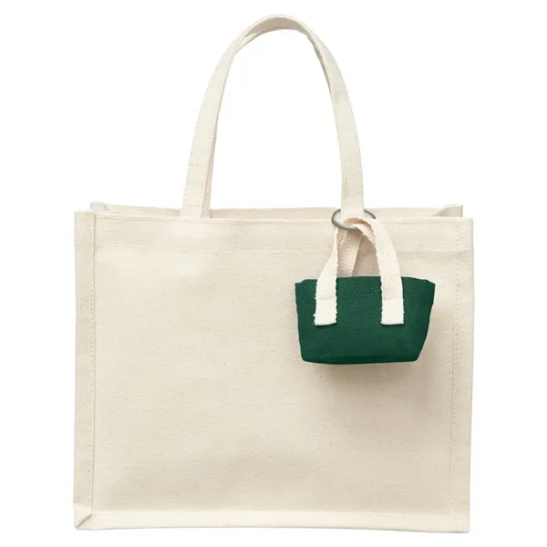 Mini Recycled Cotton Tote Bag with Charm... from ASI 79530 Prime Line