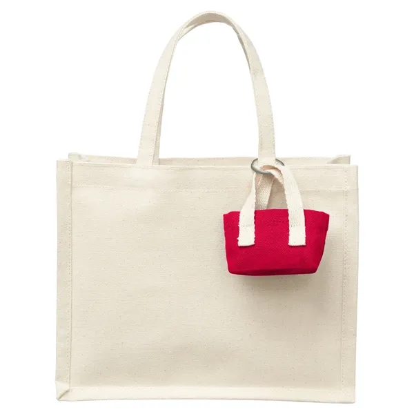 Mini Recycled Cotton Tote Bag with Charm... from ASI 79530 Prime Line