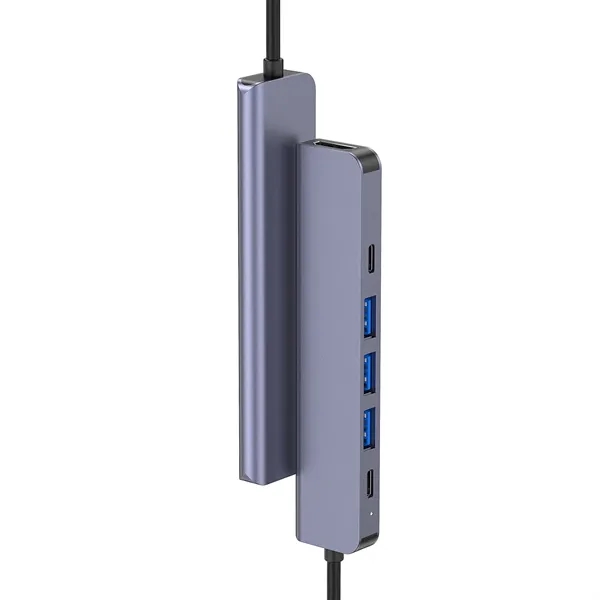 4-in-1 keychain charging USB cable with USB-C, Micro USB, Lightning, and... from ASI 68190 Lungsal / Lungsal