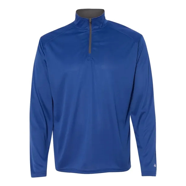 Quarter zip pullover with contrasting inner collar... from ASI 84358 S&S Activewear