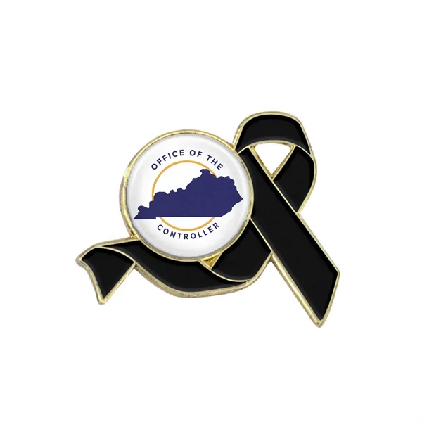 1" die struck awareness ribbon lapel pin in assorted colors with... from ASI 52263 EMT