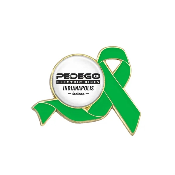 1" die struck awareness ribbon lapel pin in assorted colors with... from ASI 52263 EMT