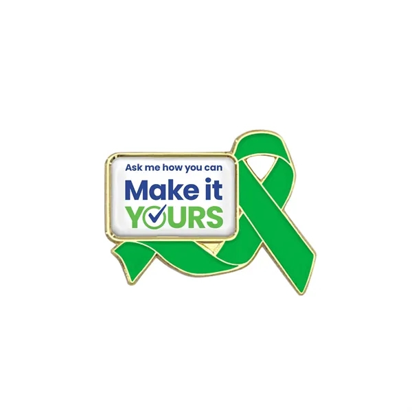 1" die struck metal awareness ribbon lapel pin in assorted colors... from ASI 52263 EMT