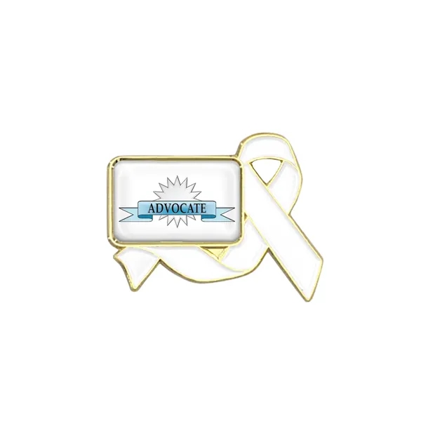 1" die struck metal awareness ribbon lapel pin in assorted colors... from ASI 52263 EMT