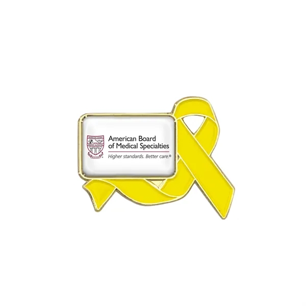 1" die struck metal awareness ribbon lapel pin in assorted colors... from ASI 52263 EMT