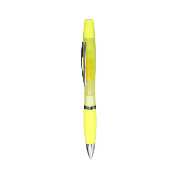 2-in-1 highlighter pen with 1 color silkscreen imprint on 1 location... from ASI 37218 Athena Promo (tm)