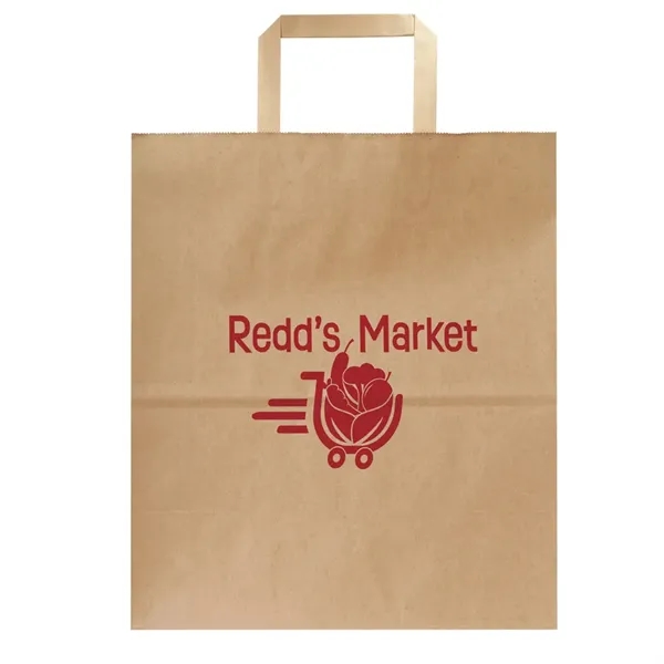 12" x 14" x 6.7" flat handle paper bag made from... from ASI 75731 PWS / Pacific Western Sales/Cater Line