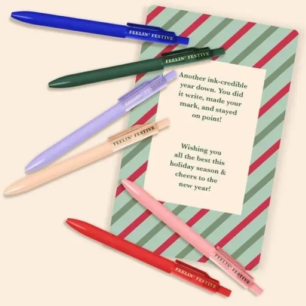 This seasonal mailer packs six novelty 3-Way ballpoint pens, each click... from ASI 74710 Numo