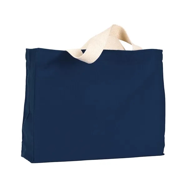 Bayside USA Made Cotton Canvas Medium Gusset Tote Bag... from ASI 84358 S&S Activewear