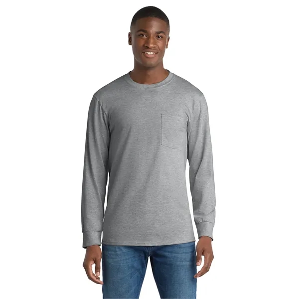 Port & Company - Long Sleeve Essential Pocket Tee.... from ASI 84863 SanMar