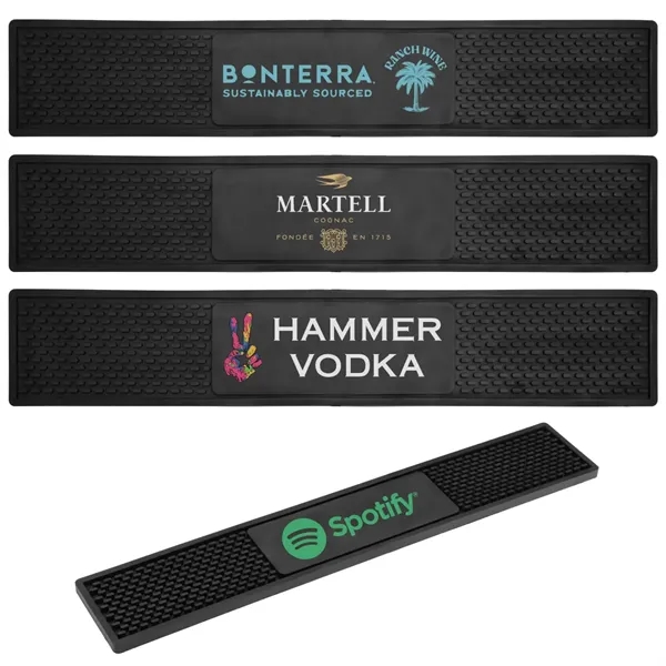 3 1/2" x 20" counter rail mat made of heavy-duty vinyl.... from ASI 57655 STOPNGO Line