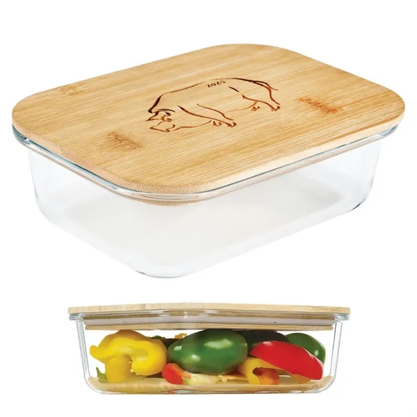 glass food container with bamboo lid... from ASI 57655 STOPNGO Line