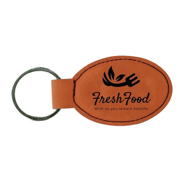 2 3/4" x 1 1/4" x 3/16" oval keychain made of... from ASI 74601 Calico