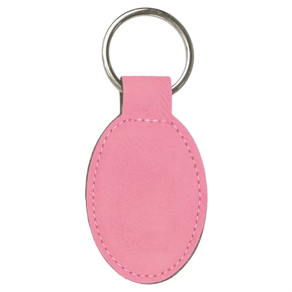 3" x 1 3/4" x 1/8" oval keychain made of pink... from ASI 74601 Calico