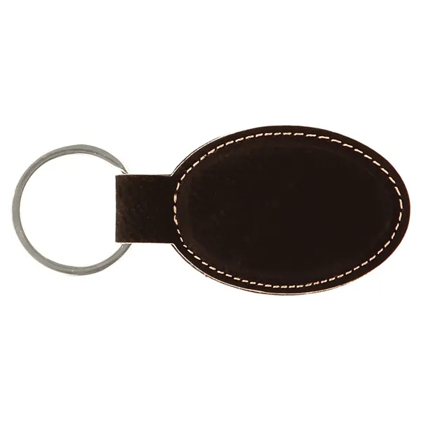 3" x 1 3/4" x 1/8" black and gold PU leather... from ASI 74601 Calico