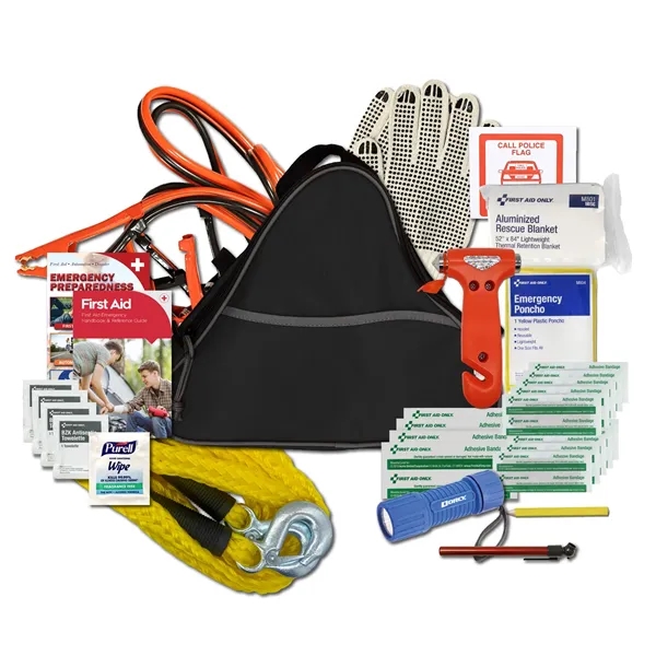 Automotive kit with a tow strap and bag.... from ASI 84514 Safety Made