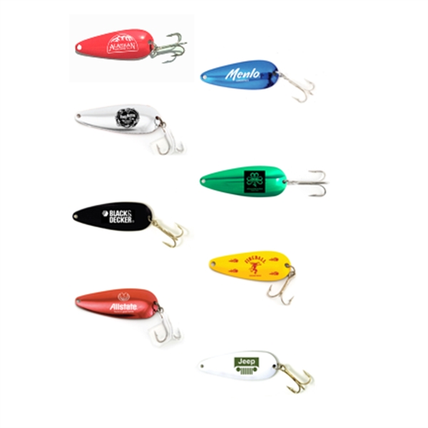 2 1/4" small spoon fishing lure with multiple color options, clear... from ASI 33300 Al's Goldfish Lure Co