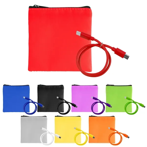 RPET C to C Cable Pouch... from ASI 30208 A P Specialties / AP Specialties